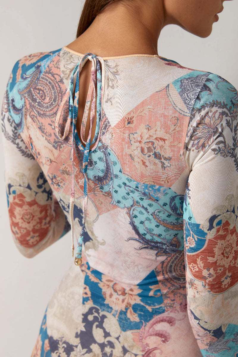 One-piece Patchwork Strap Swimsuit main image 1